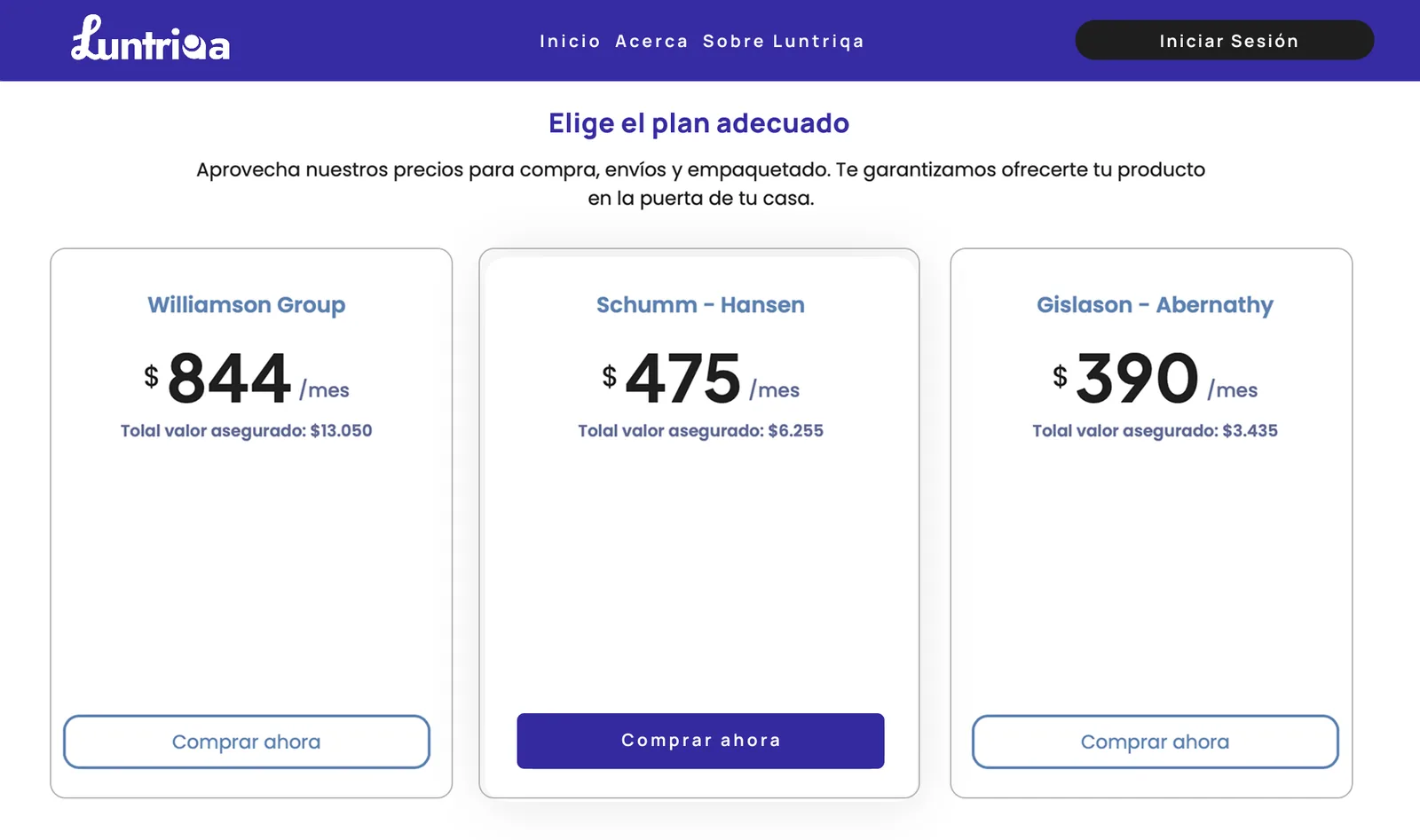 Planes y Precios